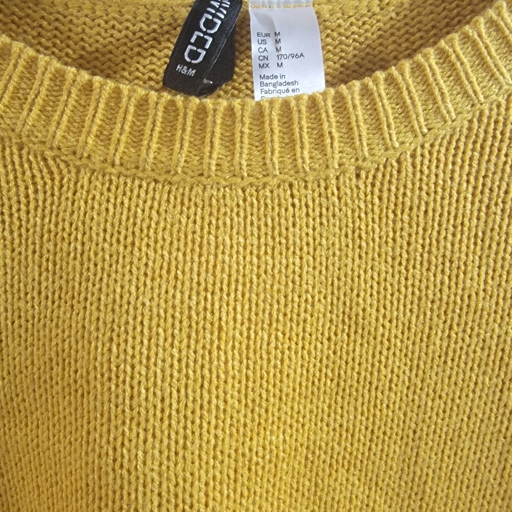 Mustard Crop Sweater From H&M - Picture 6 of 6